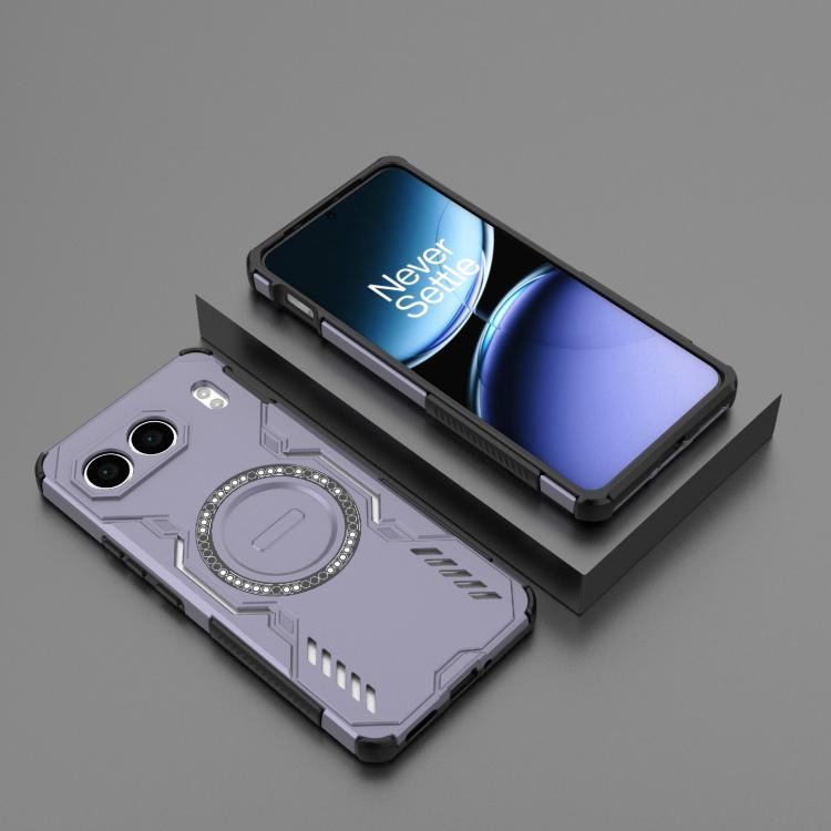 For OnePlus Nord 4 5G Global Butterfly Armor MagSafe Magnetic Ring Shockproof Phone Case