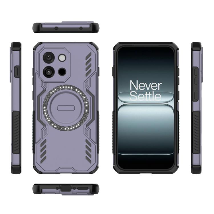 For OnePlus 13T Butterfly Armor MagSafe Magnetic Ring Shockproof Phone Case