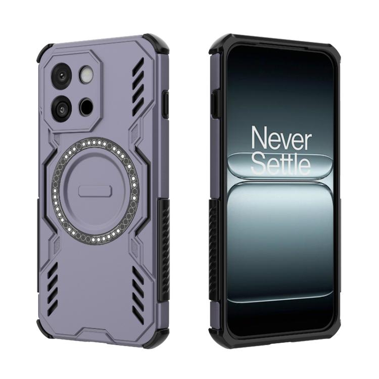 For OnePlus 13T Butterfly Armor MagSafe Magnetic Ring Shockproof Phone Case