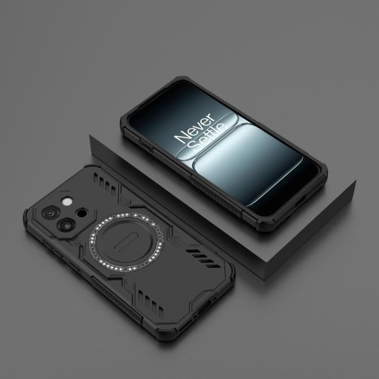 For OnePlus 13T Butterfly Armor MagSafe Magnetic Ring Shockproof Phone Case