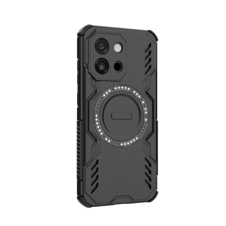 For OnePlus 13T Butterfly Armor MagSafe Magnetic Ring Shockproof Phone Case