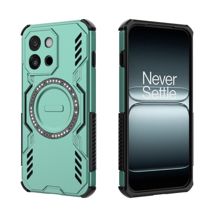 For OnePlus 13T Butterfly Armor MagSafe Magnetic Ring Shockproof Phone Case