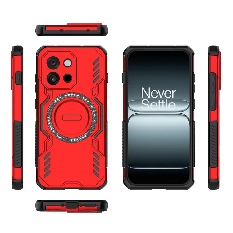 For OnePlus 13T Butterfly Armor MagSafe Magnetic Ring Shockproof Phone Case