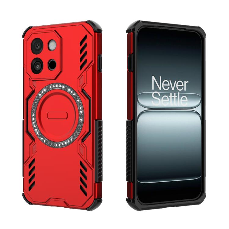 For OnePlus 13T Butterfly Armor MagSafe Magnetic Ring Shockproof Phone Case