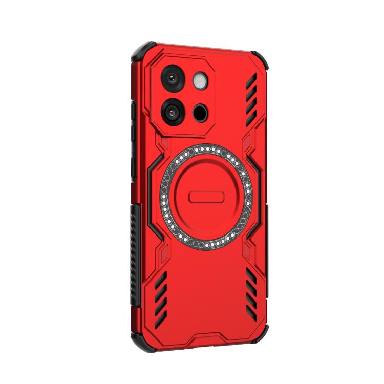 For OnePlus 13T Butterfly Armor MagSafe Magnetic Ring Shockproof Phone Case