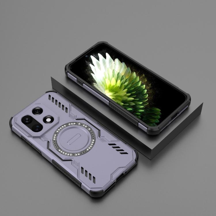 For OnePlus 15 Butterfly Armor MagSafe Magnetic Ring Shockproof Phone Case