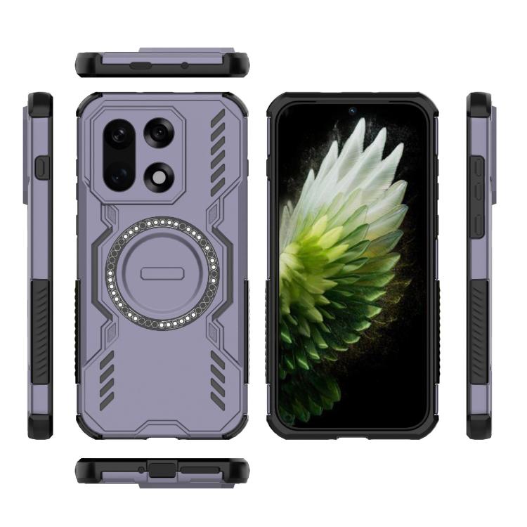For OnePlus 15 Butterfly Armor MagSafe Magnetic Ring Shockproof Phone Case