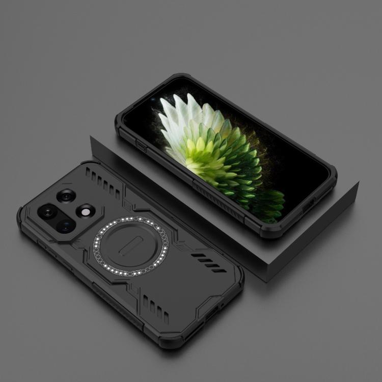 For OnePlus 15 Butterfly Armor MagSafe Magnetic Ring Shockproof Phone Case