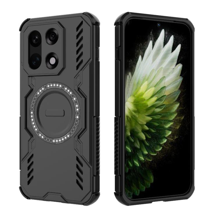 For OnePlus 15 Butterfly Armor MagSafe Magnetic Ring Shockproof Phone Case