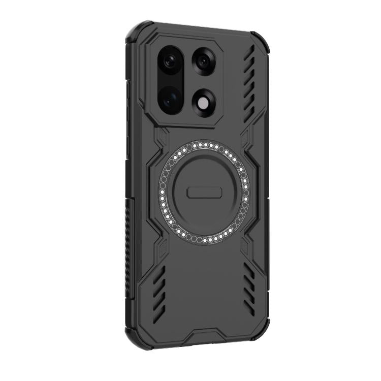 For OnePlus 15 Butterfly Armor MagSafe Magnetic Ring Shockproof Phone Case