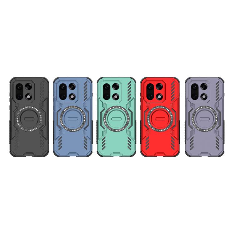 For OnePlus 15 Butterfly Armor MagSafe Magnetic Ring Shockproof Phone Case