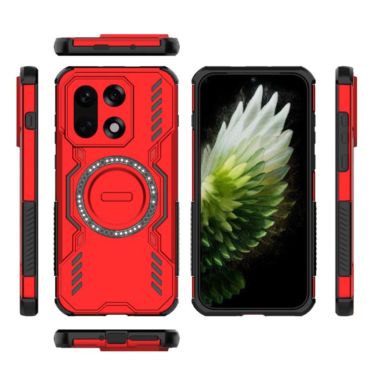 For OnePlus 15 Butterfly Armor MagSafe Magnetic Ring Shockproof Phone Case