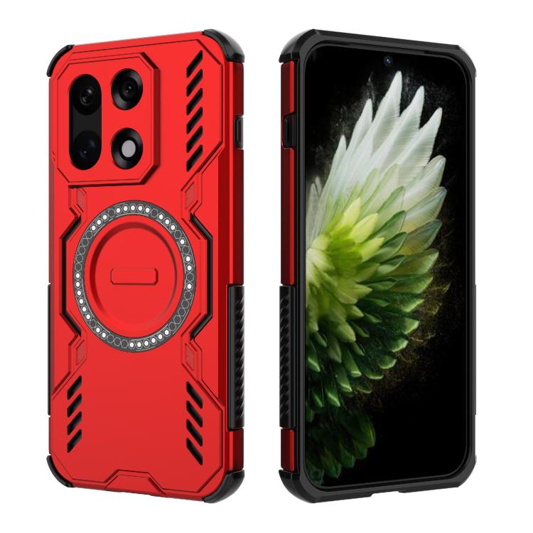For OnePlus 15 Butterfly Armor MagSafe Magnetic Ring Shockproof Phone Case