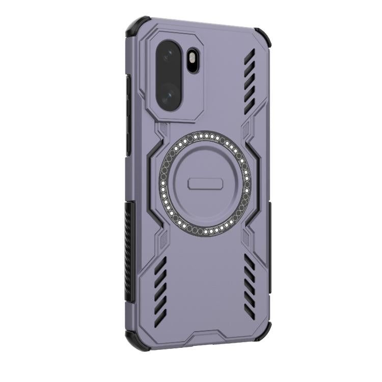 For OnePlus 15R 5G Global Butterfly Armor MagSafe Magnetic Ring Shockproof Phone Case