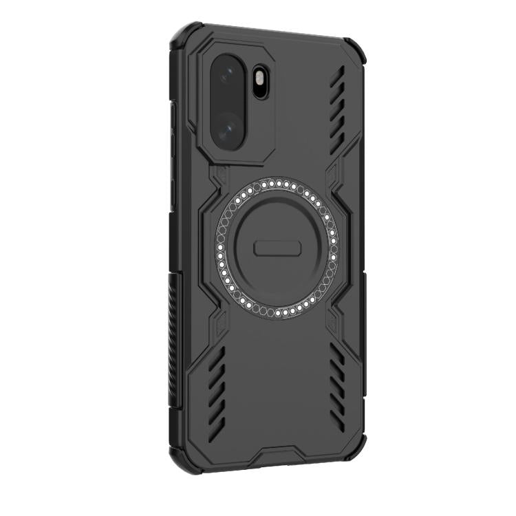 For OnePlus 15R 5G Global Butterfly Armor MagSafe Magnetic Ring Shockproof Phone Case