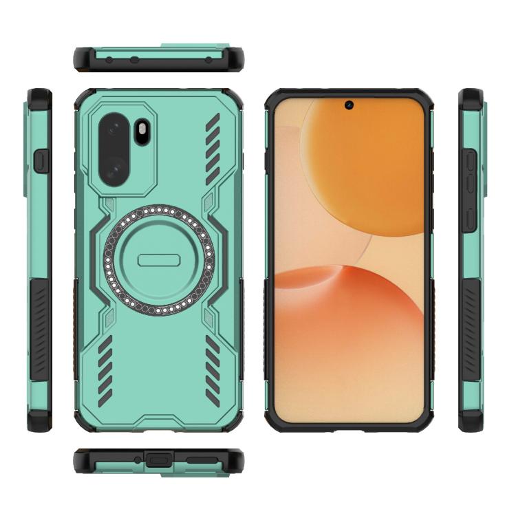 For OnePlus 15R 5G Global Butterfly Armor MagSafe Magnetic Ring Shockproof Phone Case