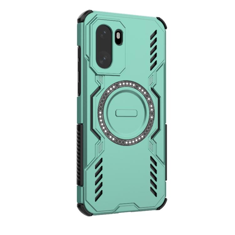 For OnePlus 15R 5G Global Butterfly Armor MagSafe Magnetic Ring Shockproof Phone Case