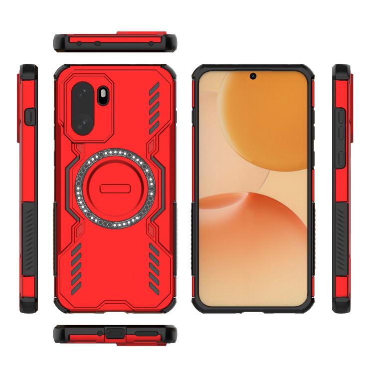 For OnePlus 15R 5G Global Butterfly Armor MagSafe Magnetic Ring Shockproof Phone Case