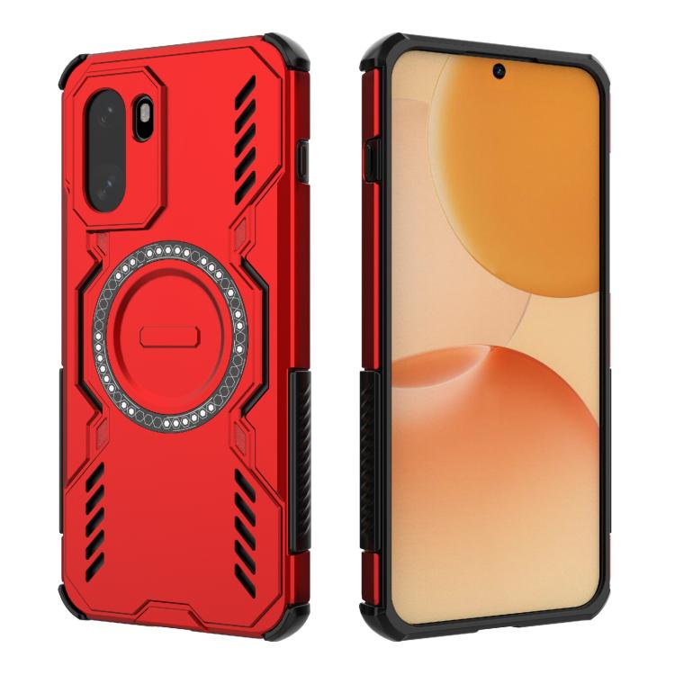 For OnePlus 15R 5G Global Butterfly Armor MagSafe Magnetic Ring Shockproof Phone Case