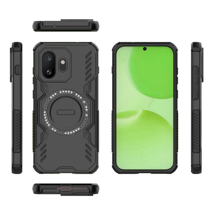 For OnePlus 15T 5G Butterfly Armor MagSafe Magnetic Ring Shockproof Phone Case