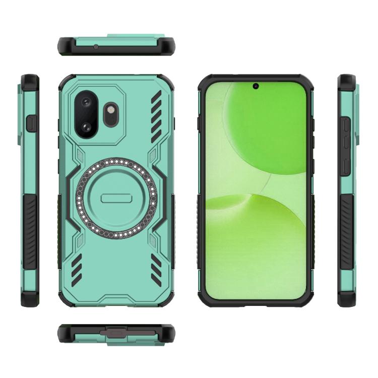 For OnePlus 15T 5G Butterfly Armor MagSafe Magnetic Ring Shockproof Phone Case