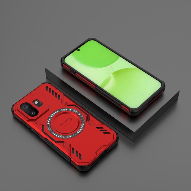 For OnePlus 15T 5G Butterfly Armor MagSafe Magnetic Ring Shockproof Phone Case