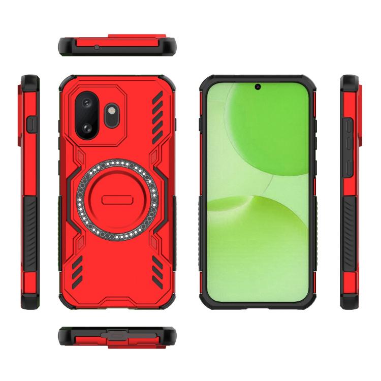 For OnePlus 15T 5G Butterfly Armor MagSafe Magnetic Ring Shockproof Phone Case