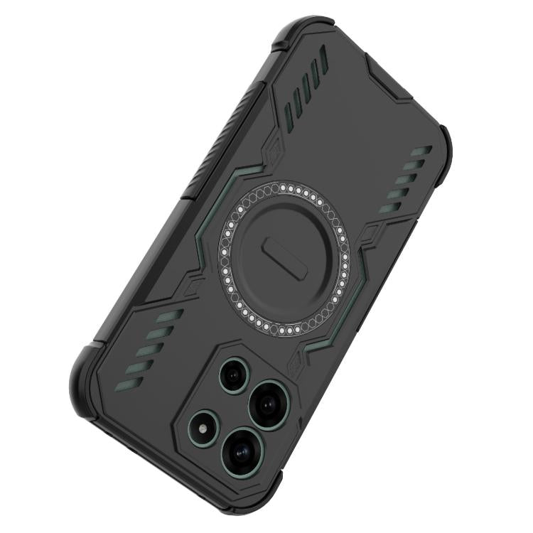 For OnePlus Turbo 6 5G Butterfly Armor MagSafe Magnetic Ring Shockproof Phone Case