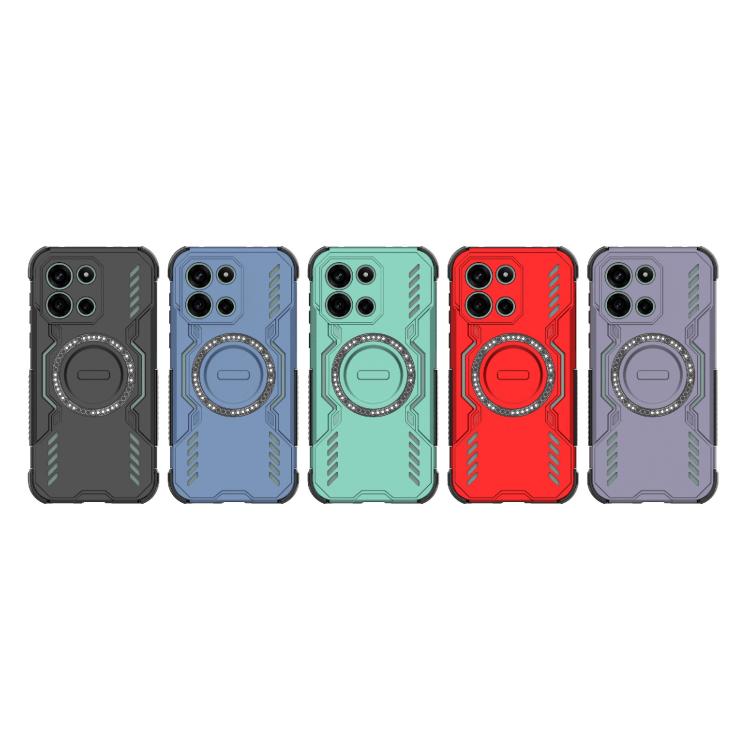 For OnePlus Turbo 6 5G Butterfly Armor MagSafe Magnetic Ring Shockproof Phone Case