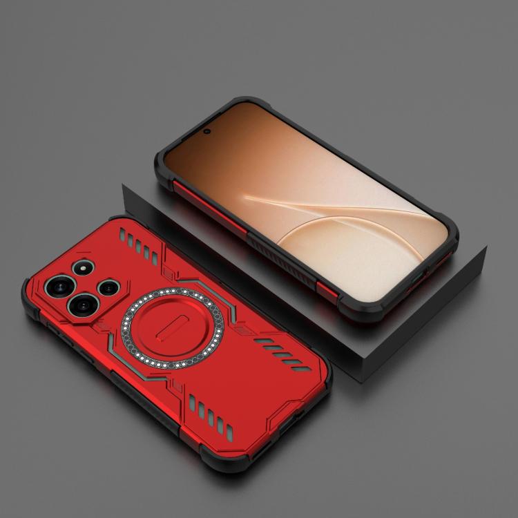 For OnePlus Turbo 6 5G Butterfly Armor MagSafe Magnetic Ring Shockproof Phone Case
