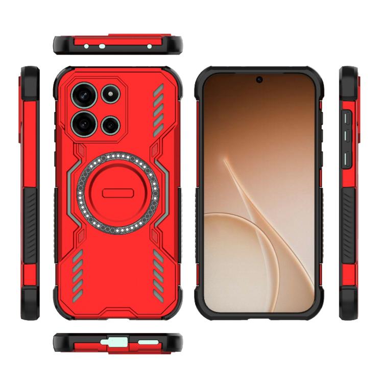 For OnePlus Turbo 6 5G Butterfly Armor MagSafe Magnetic Ring Shockproof Phone Case