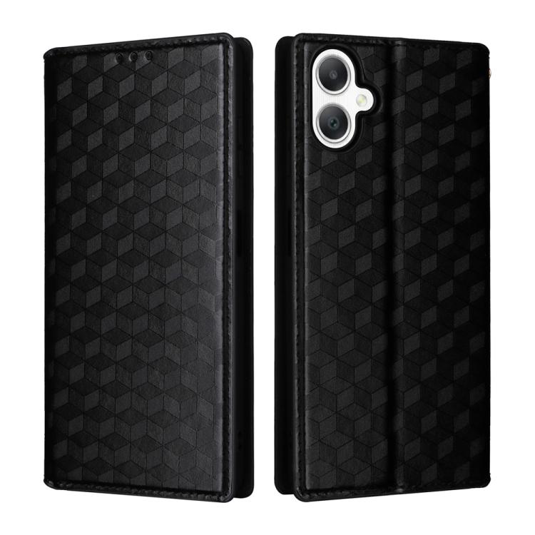 For Samsung Galaxy A07 4G / 5G Cubic Grid Texture Flip Leather Phone Case