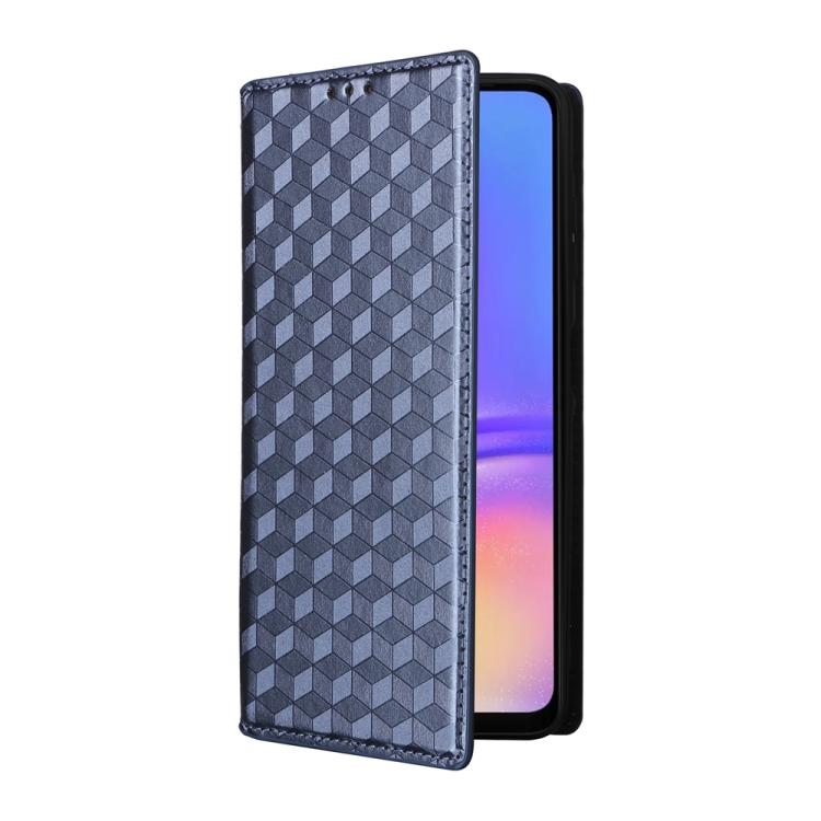 For Samsung Galaxy A07 4G / 5G Cubic Grid Texture Flip Leather Phone Case