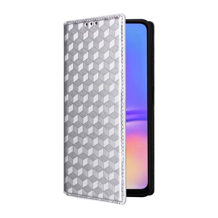 For Samsung Galaxy A07 4G / 5G Cubic Grid Texture Flip Leather Phone Case