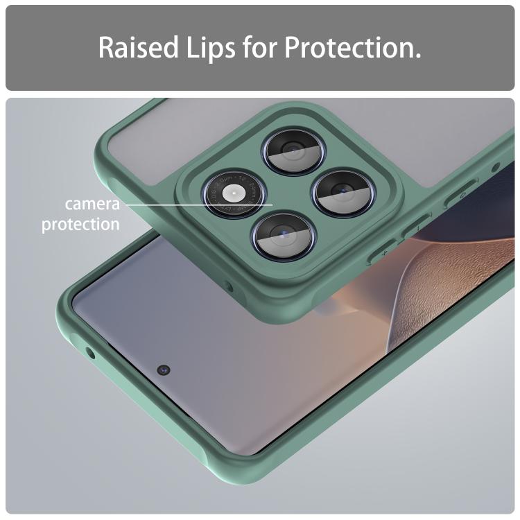 For Motorola Edge 60 Fan Dun Series TPU Hybrid PC Frosted Phone Case