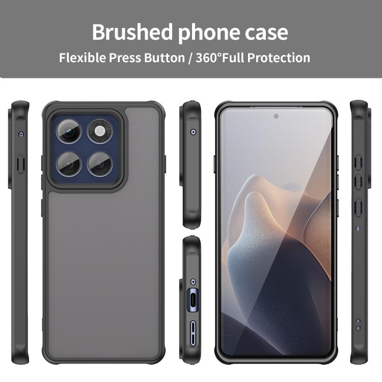 For Motorola Edge 60s Pro 5G Fan Dun Series TPU Hybrid PC Frosted Phone Case
