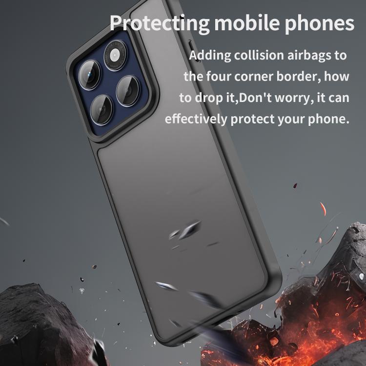 For Motorola Edge 60s Pro 5G Fan Dun Series TPU Hybrid PC Frosted Phone Case