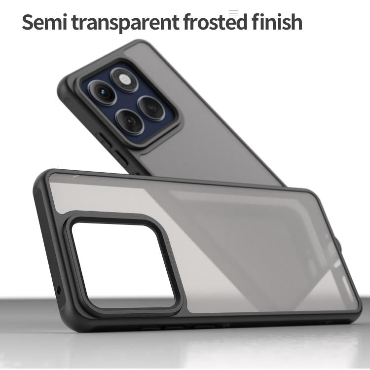 For Motorola Edge 60s Pro 5G Fan Dun Series TPU Hybrid PC Frosted Phone Case