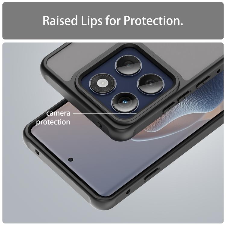 For Motorola Edge 60s Pro 5G Fan Dun Series TPU Hybrid PC Frosted Phone Case