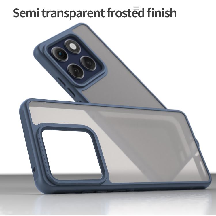 For Motorola Edge 60s Pro 5G Fan Dun Series TPU Hybrid PC Frosted Phone Case