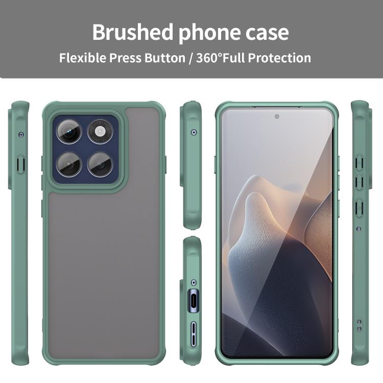 For Motorola Edge 60s Pro 5G Fan Dun Series TPU Hybrid PC Frosted Phone Case