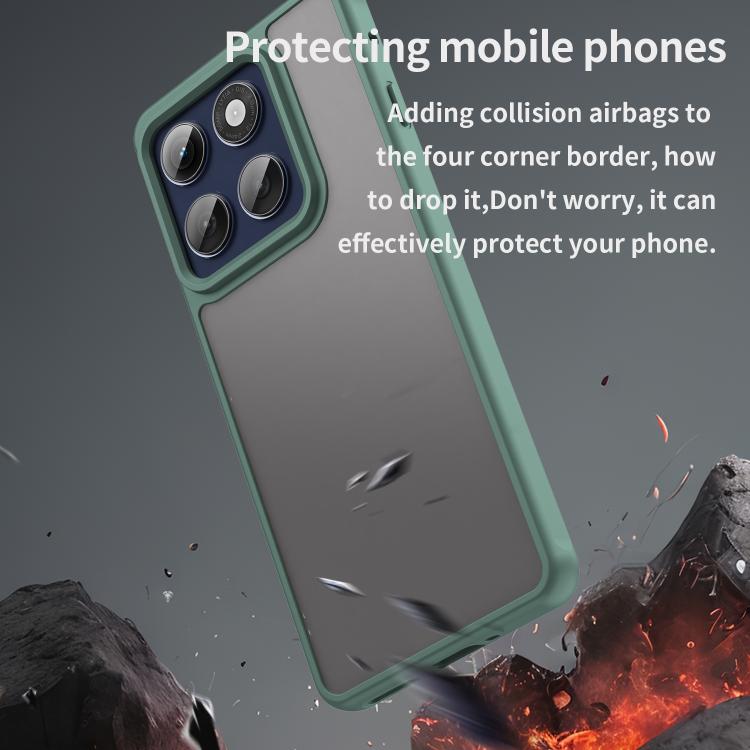 For Motorola Edge 60s Pro 5G Fan Dun Series TPU Hybrid PC Frosted Phone Case