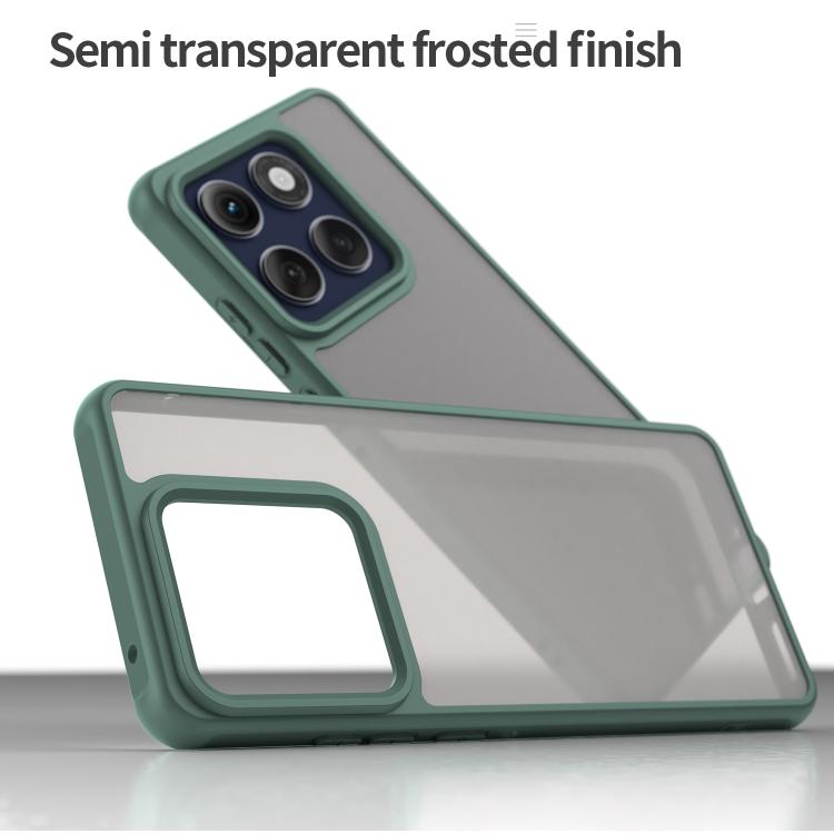 For Motorola Edge 60s Pro 5G Fan Dun Series TPU Hybrid PC Frosted Phone Case