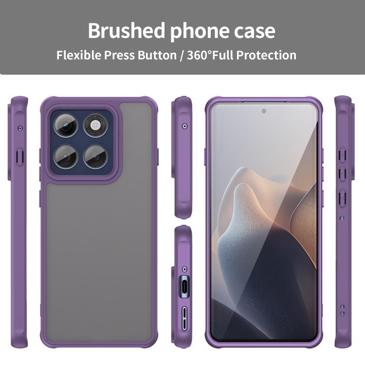 For Motorola Edge 60s Pro 5G Fan Dun Series TPU Hybrid PC Frosted Phone Case