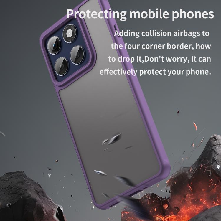 For Motorola Edge 60s Pro 5G Fan Dun Series TPU Hybrid PC Frosted Phone Case