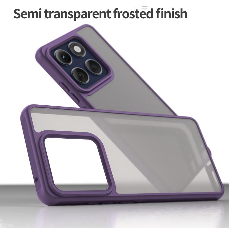 For Motorola Edge 60s Pro 5G Fan Dun Series TPU Hybrid PC Frosted Phone Case