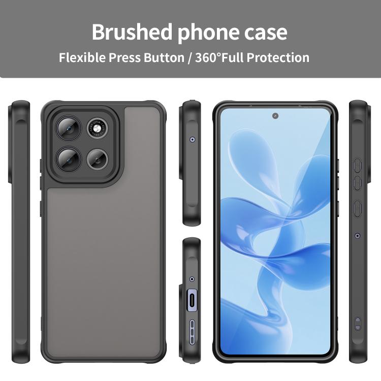 For Motorola Moto G86 5G Fan Dun Series TPU Hybrid PC Frosted Phone Case