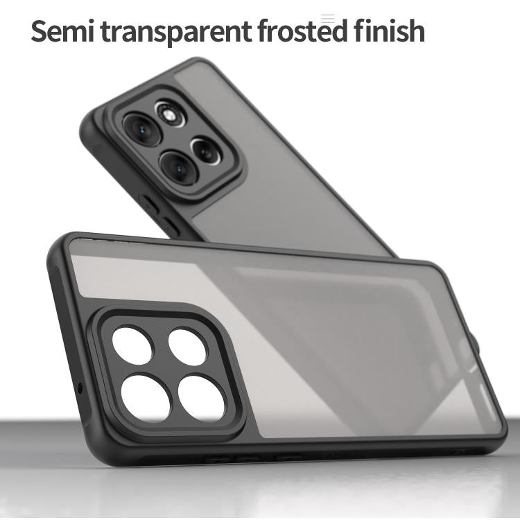 For Motorola Moto G86 5G Fan Dun Series TPU Hybrid PC Frosted Phone Case