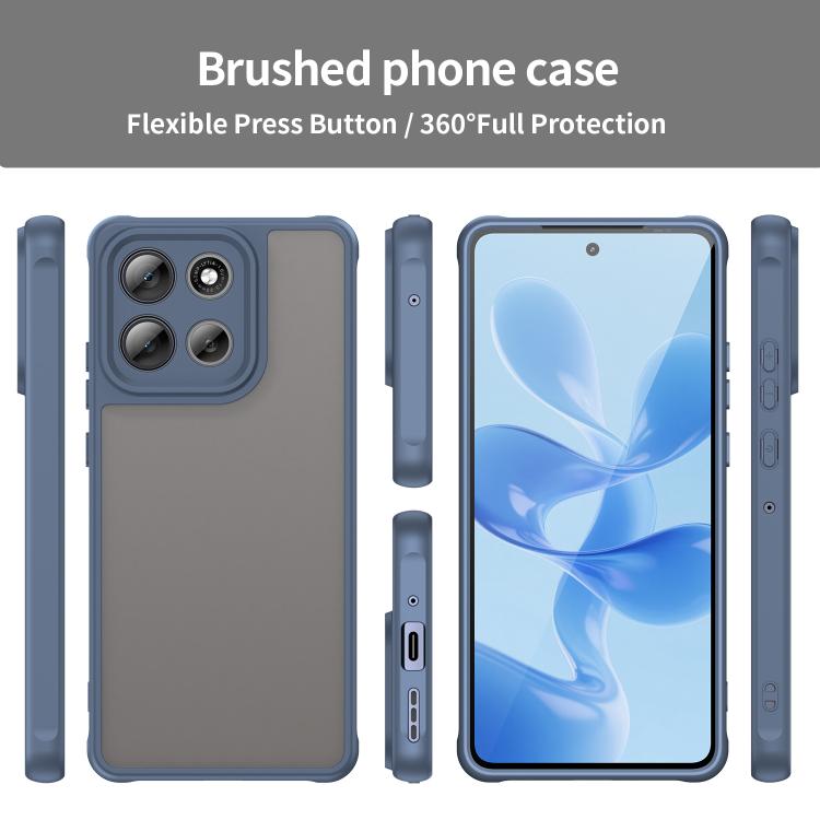 For Motorola Moto G86 5G Fan Dun Series TPU Hybrid PC Frosted Phone Case