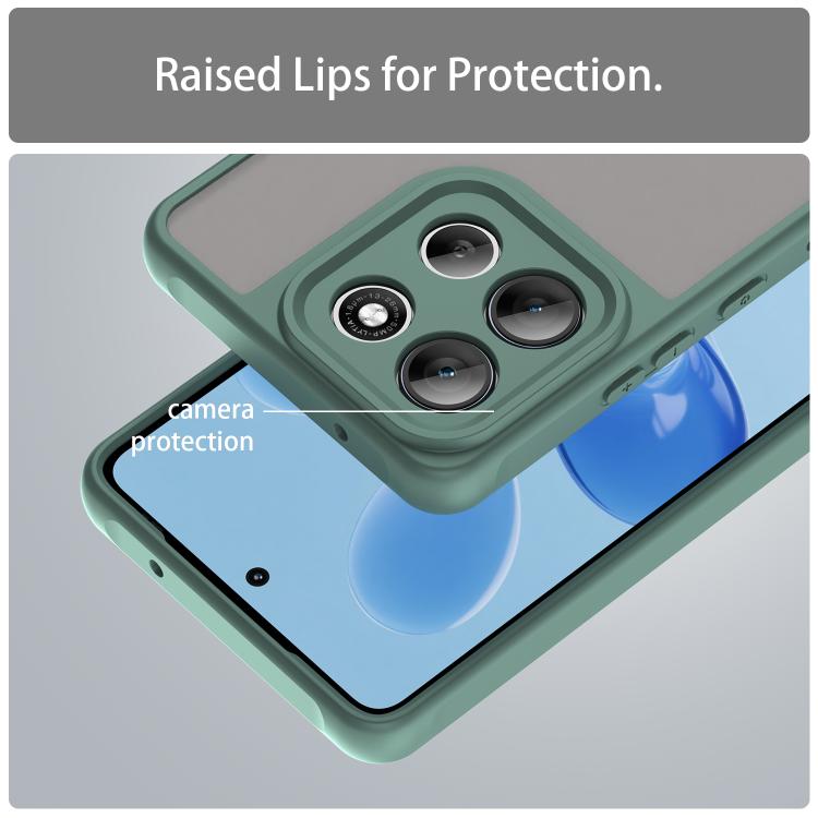 For Motorola Moto G86 5G Fan Dun Series TPU Hybrid PC Frosted Phone Case